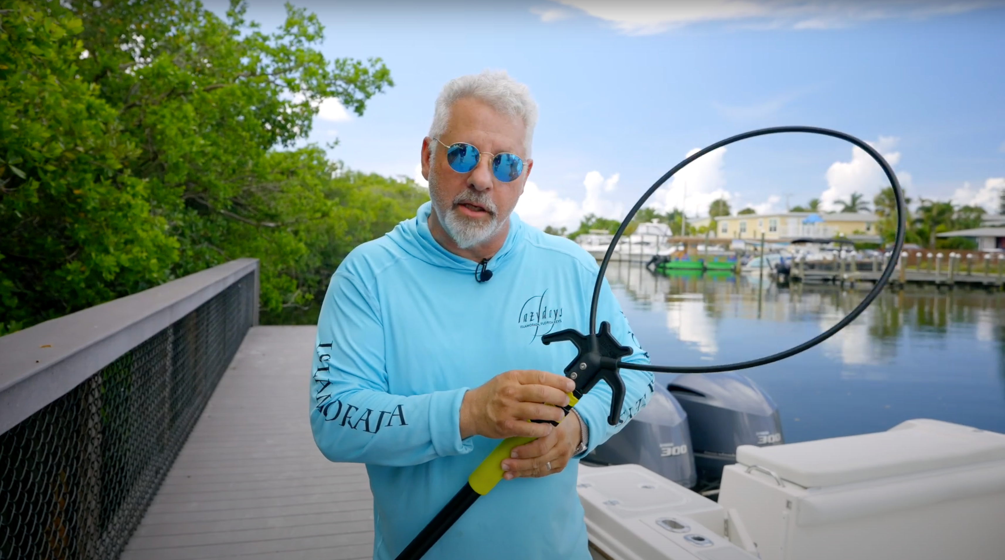 Load video: Get to know The BAT Dock Pole from the Inventor Himself